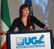 Renata Polverini -  Segretario Generale dell'Ugl 